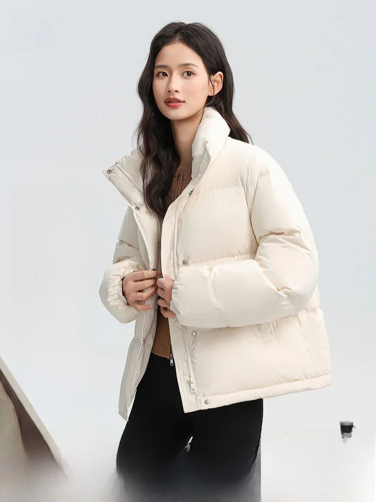 

Женская повседневная модная теплая куртка-пуховик с наполнителем из 95% пуха для города, отдыха и путешествий