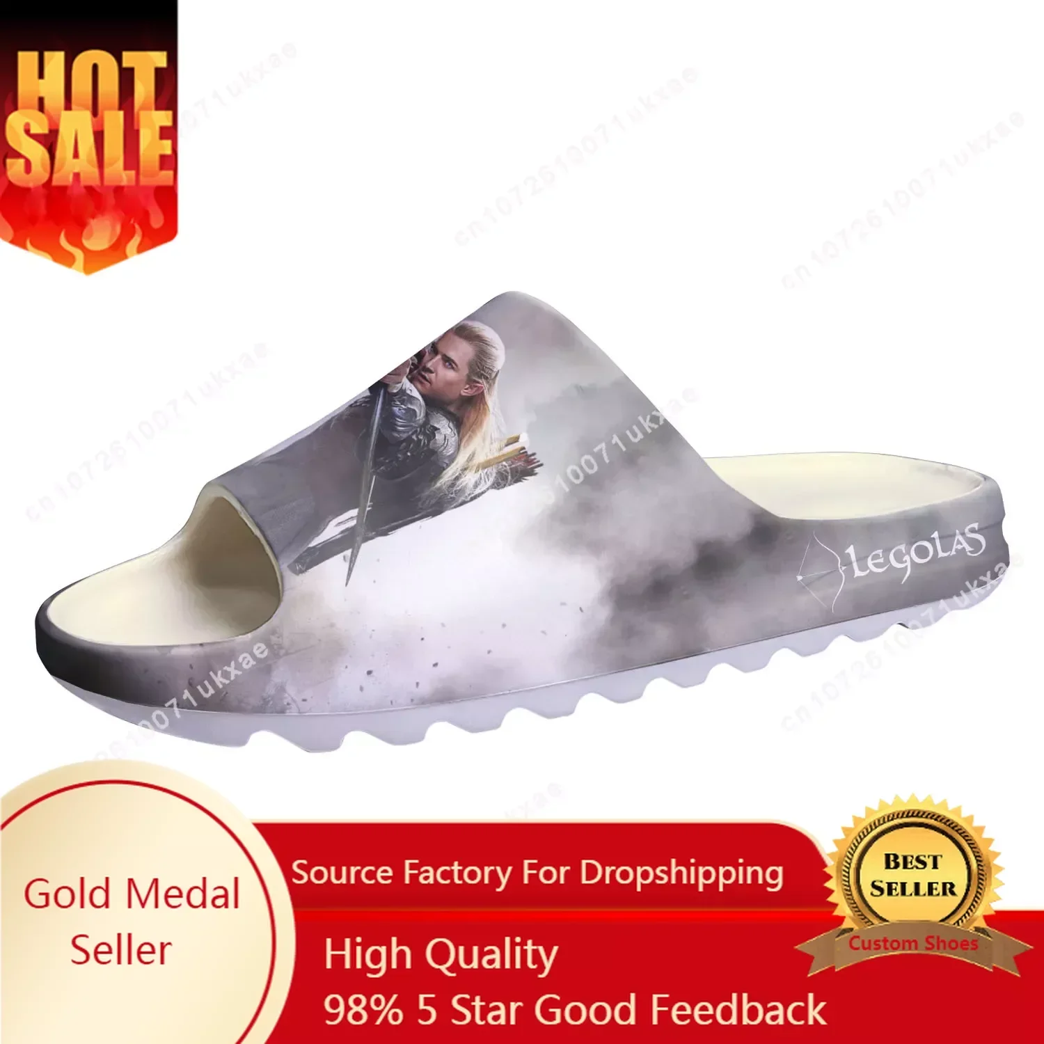 Legolas Soft Sole Sllipers Home Clogs Elf Archer Step On Water Shoes Mens Womens Teenager Step in Customized Sandals