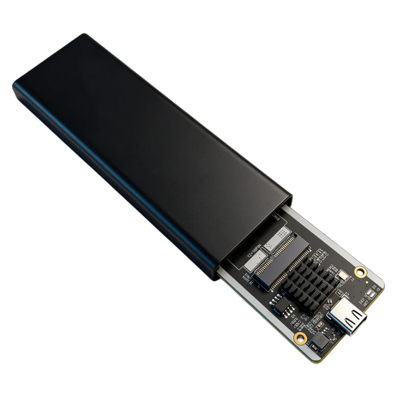 USB 3.2 10Gb Portable SSD Box for Macbook Pro/Air 2013-2017 12+16Pin A1466 A1465 A1398 A1425 SSD Aluminum Enclosure + Data Cable