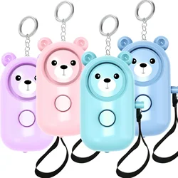 女性のためのloud Pleykeychain、女の子のための自己防衛アラーム、セキュリティ保護、充電サイレン、個人的な安全