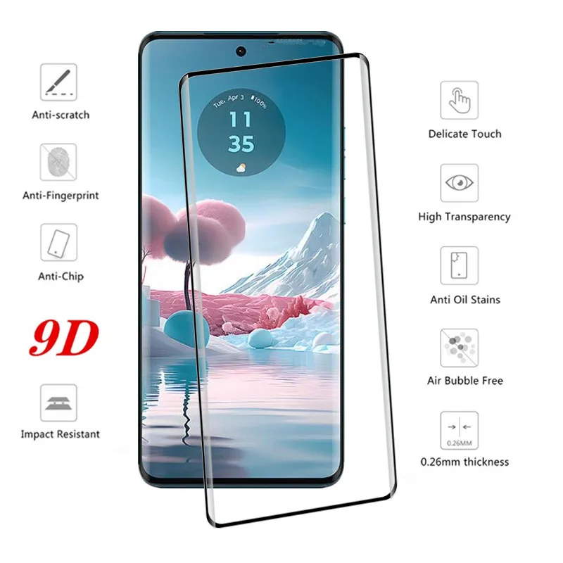 New upgrade 9D Tempered Glass For Moto Edge 40Neo Screen Protector Anti-Scratch For Motorola Edge 40 Neo Soft Camera film