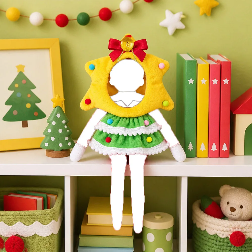 Christmas Doll Clothes Accessories&Miniature Items Scene Set For Elf Doll 30Cm Doll Christmas Decoration,Girl Toy Christmas Gift