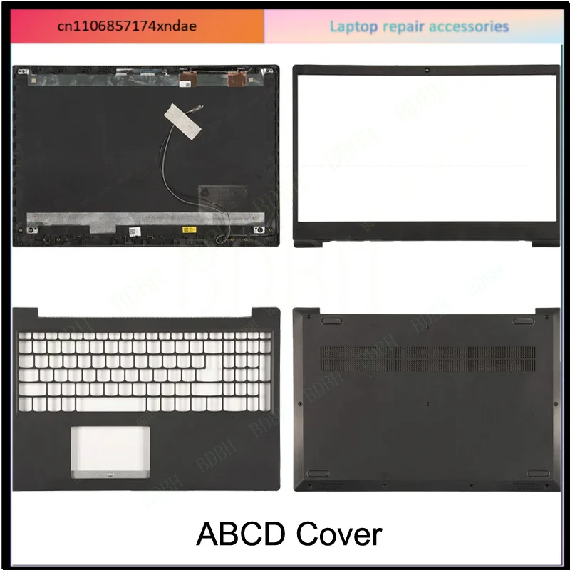 ラップトップ用-lcd-バックカバー背面蓋-フロントベゼル-パームレスト-ボトムベースケース-ヒンジカバー-lenovo-s145-15-340c-15iwl-fs540-ブラック