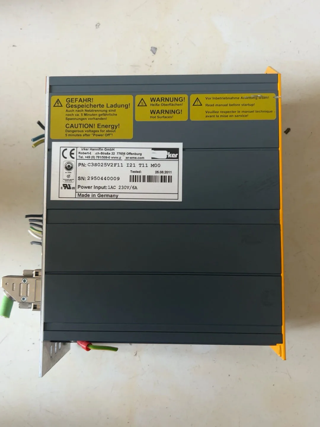 C3S025V2F11 I21 T11 M00 Compax3 Servo Drive para Parker