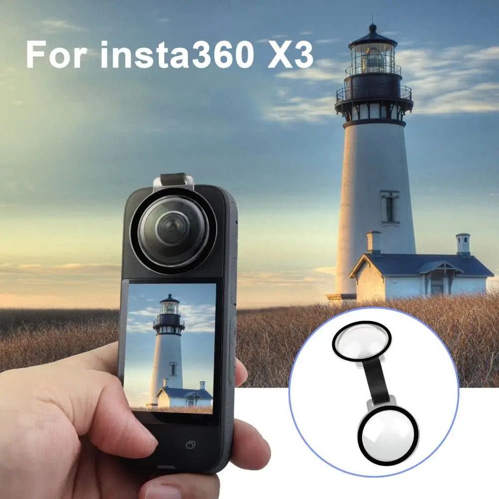 Accessori antigraffio di alta qualità Protezione per lenti Protezione completa Copriobiettivo protettivo per Insta360 X3