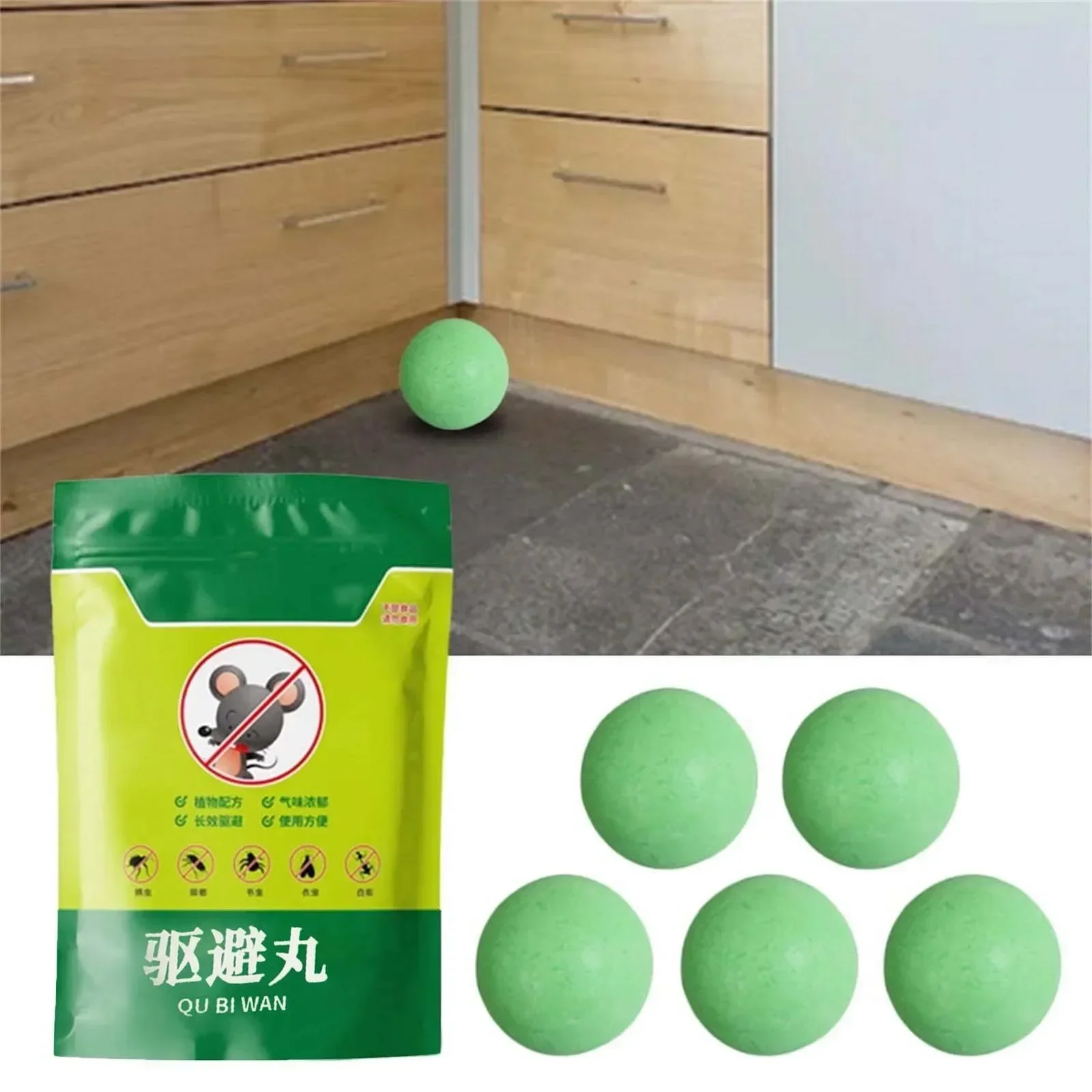 20 Hortelane Oil Balls for Rodents - Ecological Repellent for Rats/Mets for Car Engine, and Domestic Pest Control
