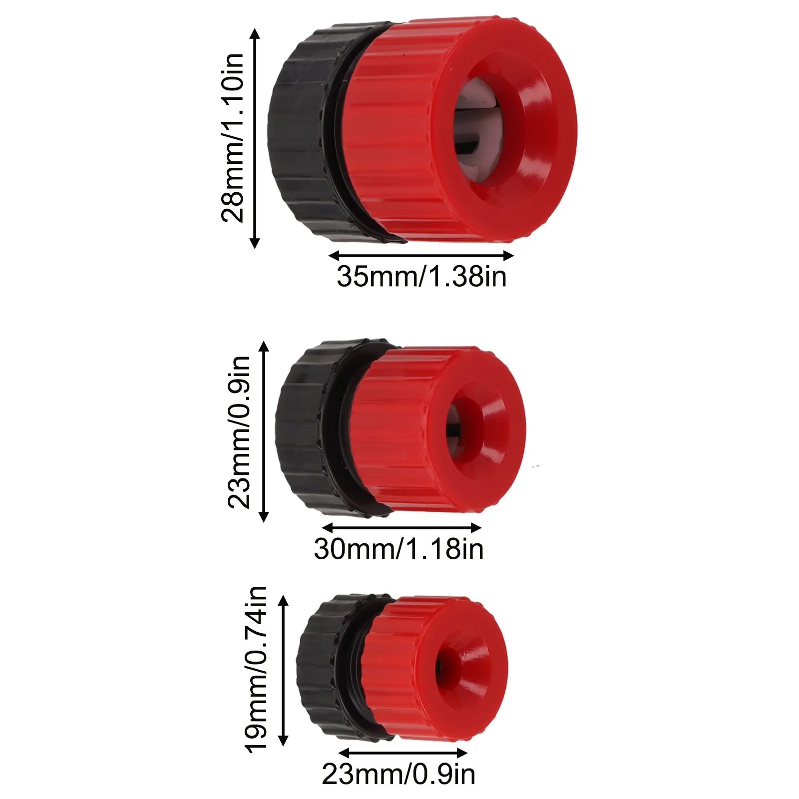 เจาะอุปกรณ์เสริม Bit เจาะ Stop Collar เจาะ Bit Limit Ring เจาะที่แม่นยําควบคุมความลึกสีแดงและสีดํา 3-13 มม. ขนาดช่วง