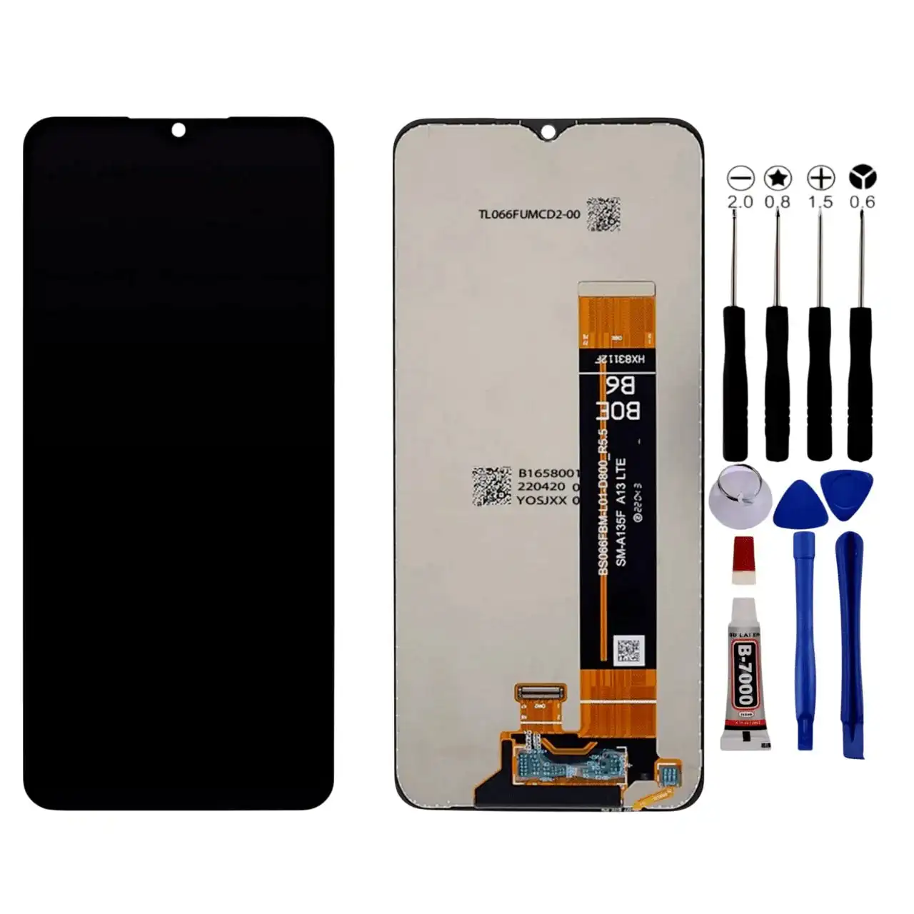 A13 A135F A135M A135N A135U LCD + Gereedschap + zelfklevend scherm