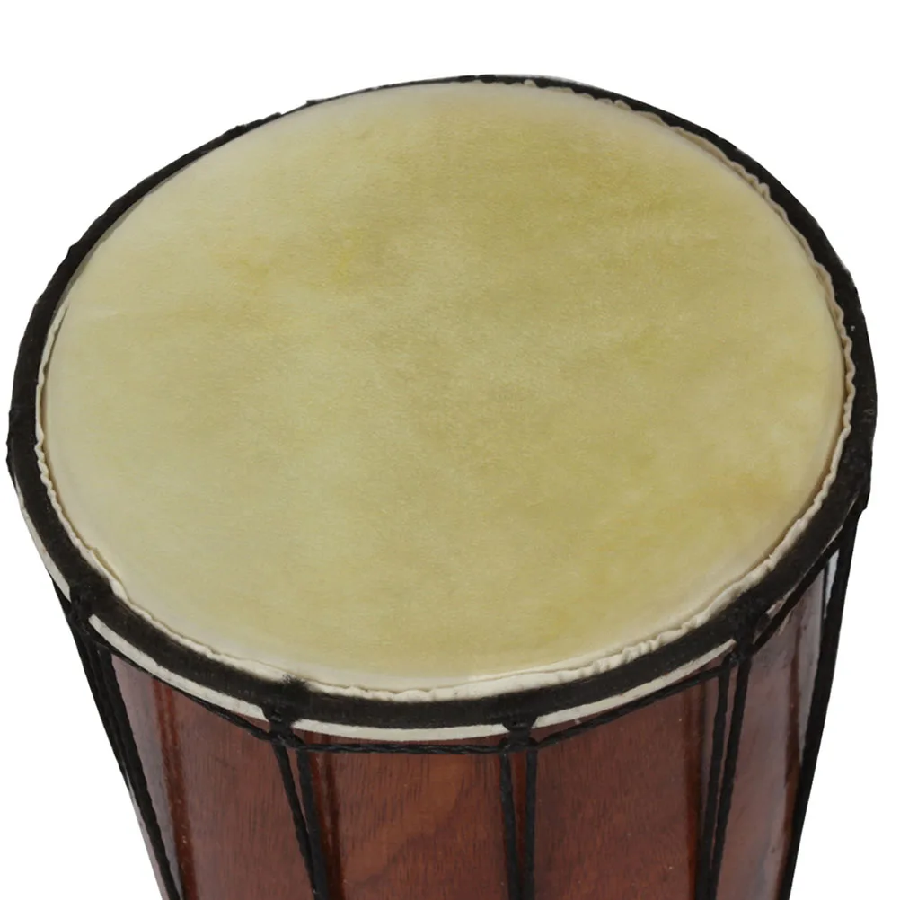 

2pcs African Drum Goat Skin Cover Natural Air Dried Durable Replacement For Drum Accessories Musical Instrument