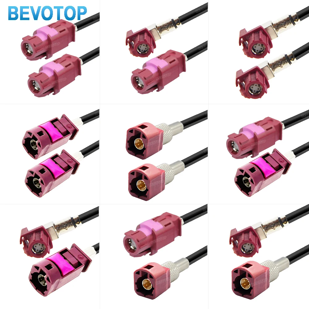 HSD LVDS Cable 4 Pin Code D Connector for Auto Car BMW Audi Mercedes-Benz Land Rover Combox USB Video Instrument Bridge Wiring