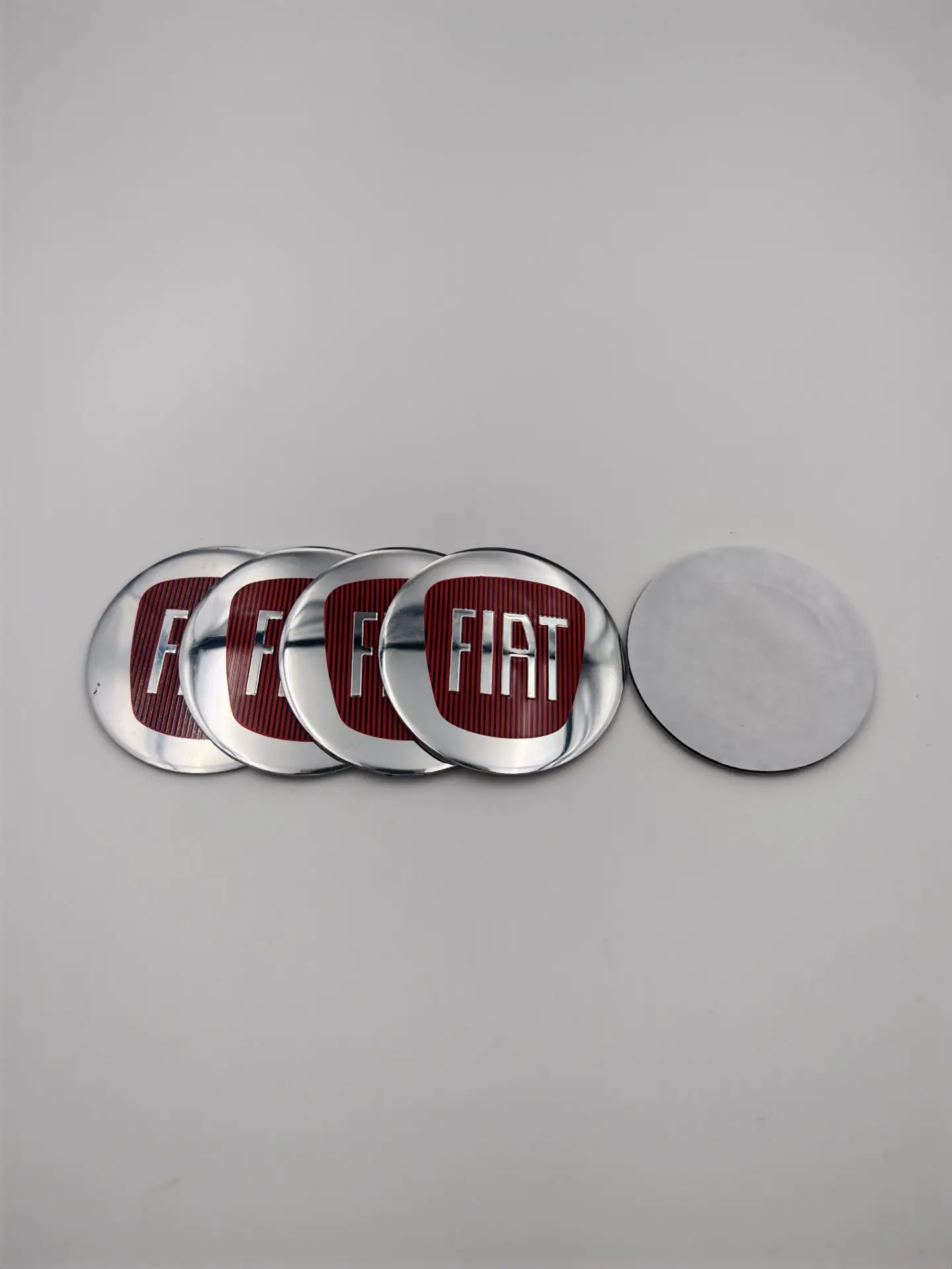 1ps 5cm,50mm, capuchons Fiat de moyeu central de roue insignia-couvercles anti-poussière para Fiat 500 124 125 Punto Bravo Stilo