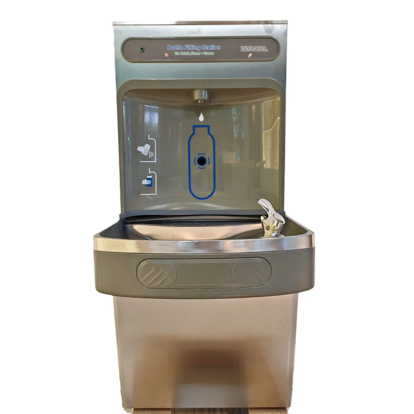 

Коммерческий электрический настенный диспенсер для воды, из нержавеющей стали, с функцией подачи ледяной воды для прямого питья, энергосберегающий и простой в установке.