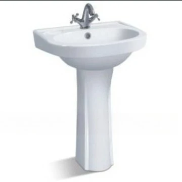 

column basin, suitable for rental room wash ceramic basin factory direct sales, small size column basin