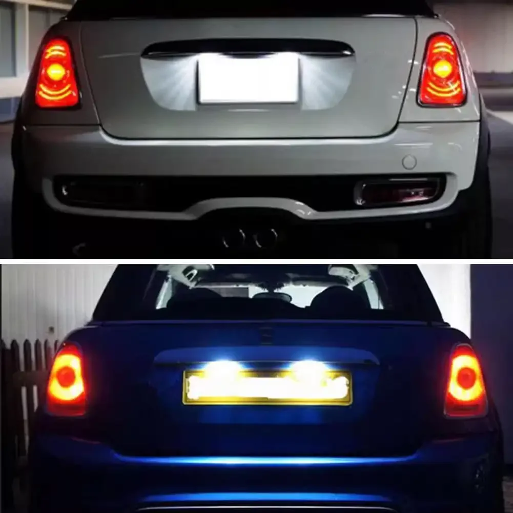 Luz LED para matrícula de coche, lámpara blanca para Mini Cooper R56, R57, R58, R59, R50, R52, R53, 1 piezas, sin errores