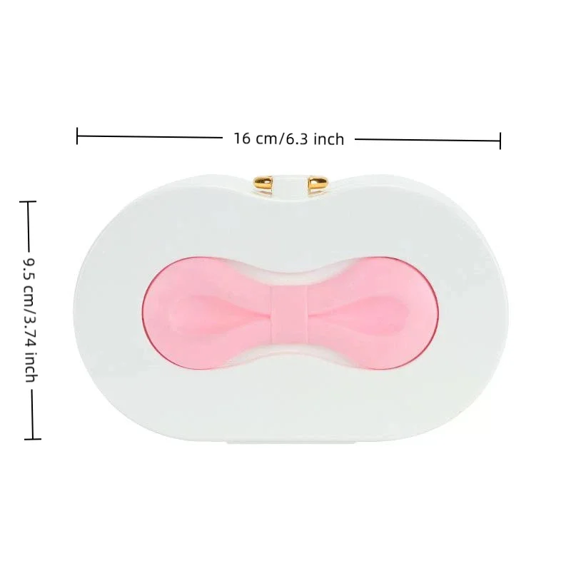 المحمولة متعددة الوظائف القوس صندوق تخزين المجوهرات المنزل السفر أقراط قلادة حقيبة للتخزين للنساء حلقة منظم عرض القضية #5