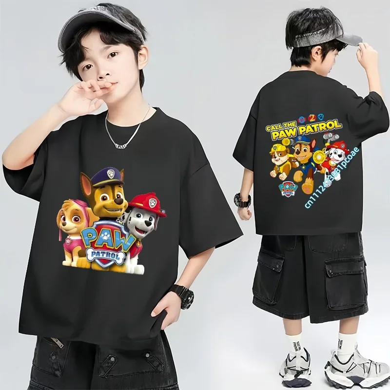 1-12 Years Old Children Pure Cotton Short Sleeve PAW Patrol 