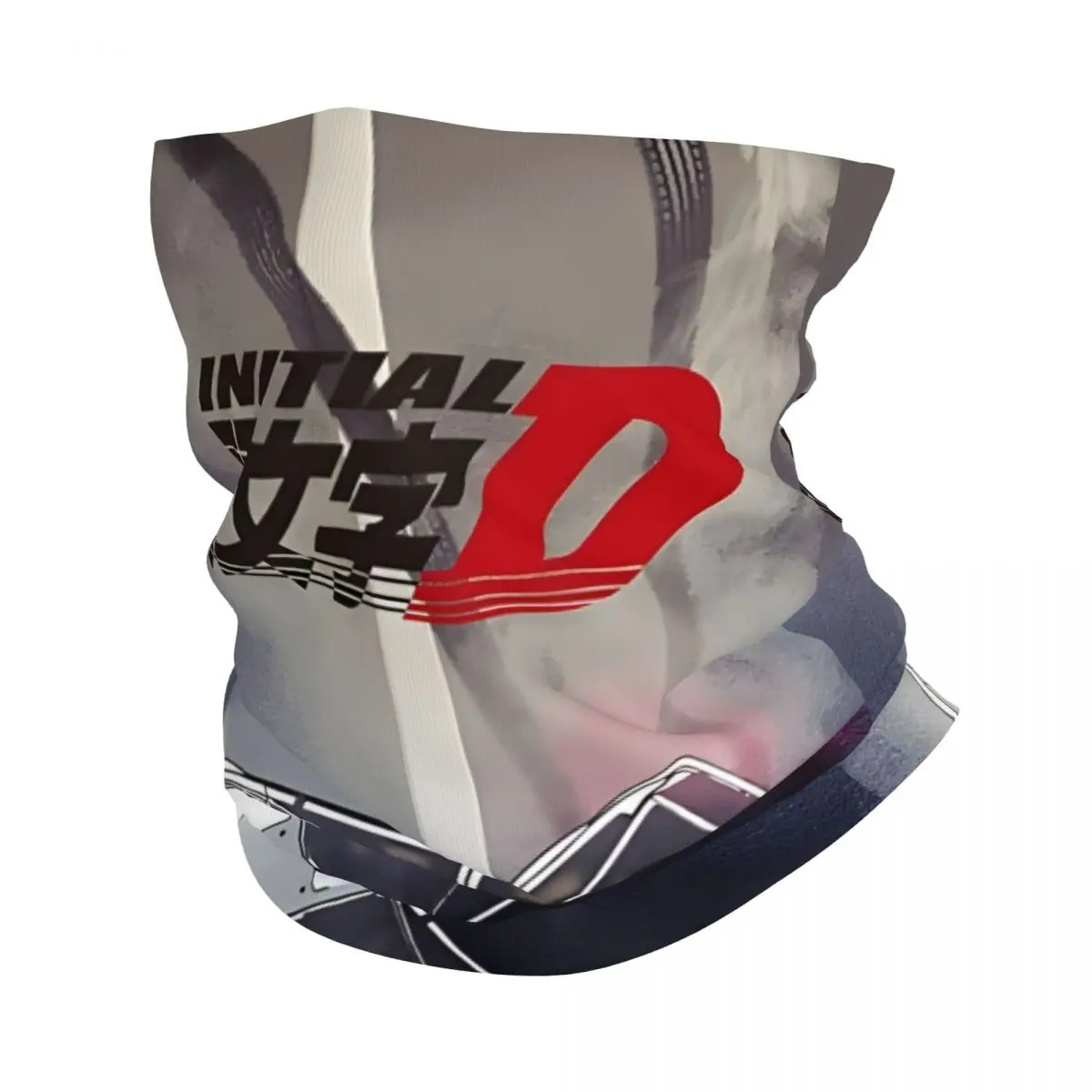 Handsome Bandana Neck Gaiter Printed Motorcycle Motocross I-Initial D Wrap Scarf Running Unisex Adult Winter