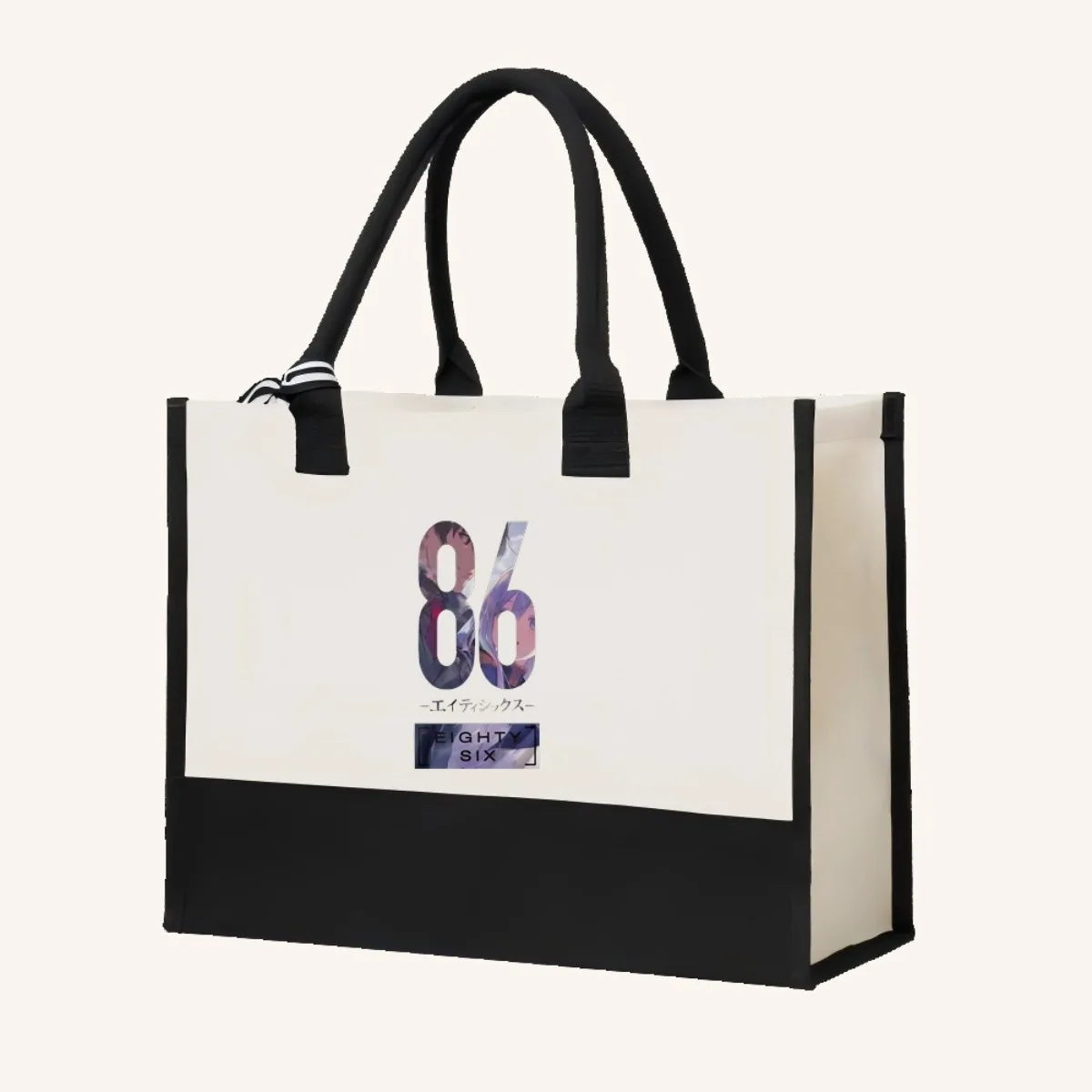 86 ثمانية ستة 2026 وصول جديد موضة عملية واسعة قابلة لإعادة الاستخدام حمل حقيبة نمط طباعة 2 لهجة الثقيلة حقيبة كتف كبيرة f #4