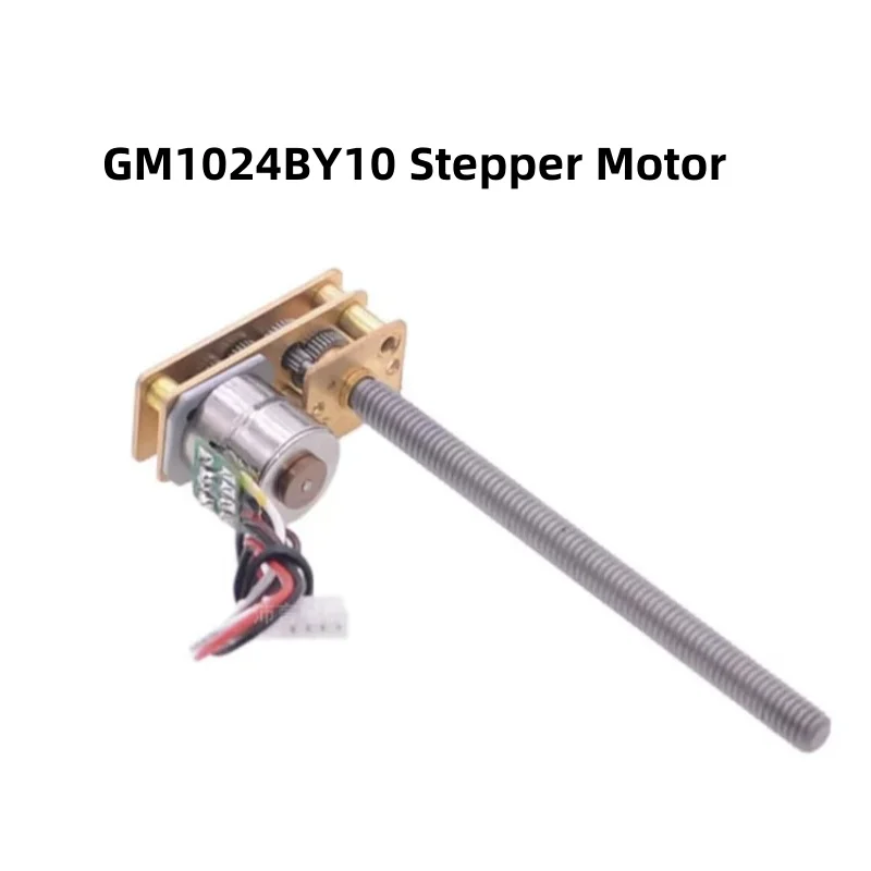 Micro DC Stepper Gear Motor, Controle de Velocidade, Módulo Motorista, Haste de Parafuso Invertido, 2 Fases, 4 Fios, CW, CCW, DC 5V, GM1024BY10, 5 RPM, 7 RPM, 10 RPM, 15 RPM, 30RPM
