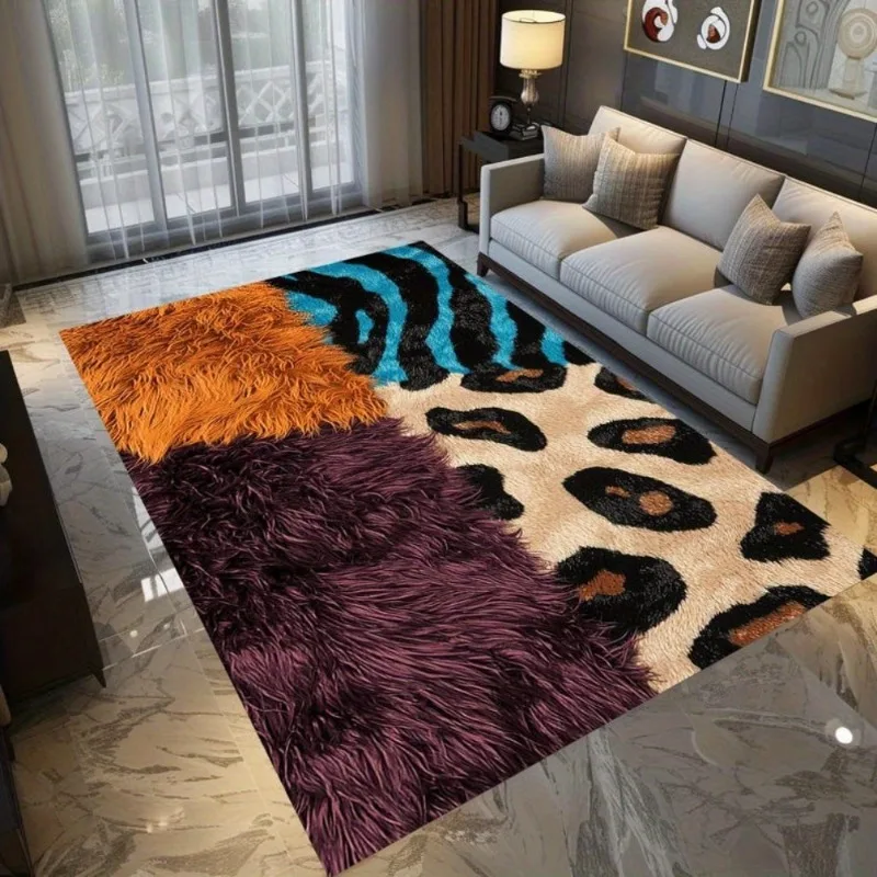 

Leopard Print Carpet Rugs Living Room Floor Mats Bedroom Decor Carpets for Bed Room Carpets for Living Room Decoration Maison
