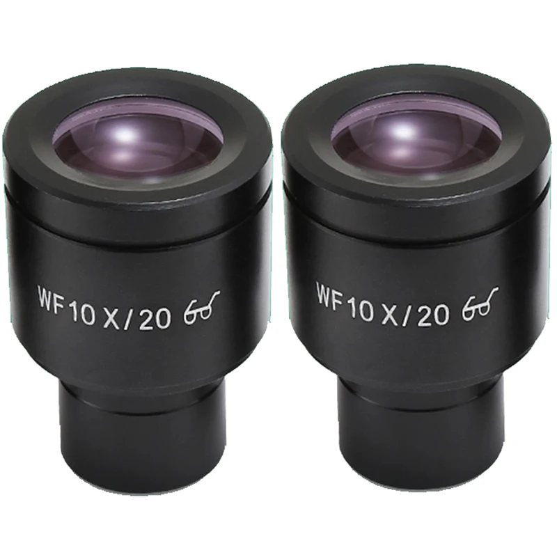 WF10X High Eye Point Wide-angle Eyepiece View Field 18/20mm Interface 23.2mm With Reticle Micrometer for Biological Microscope