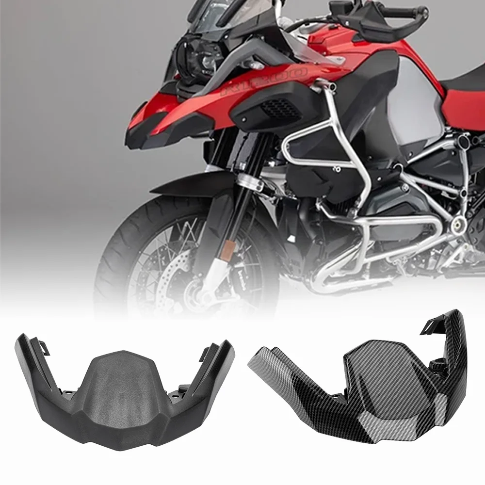 

Fit For BMW Adventure R1200GS R1250GS ADV 2014-2023 Motorcycle Front Nose Cowl ABS Black Carbon Fairing Beak Extender Cover