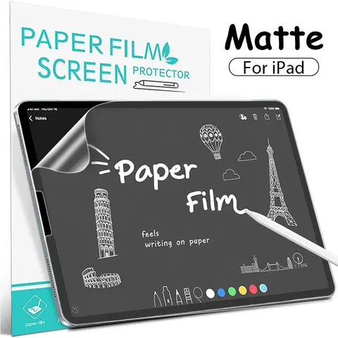 Protection d'écran en film papier pour iPad Air 11 M3 A16 Pro 12.9 13 M4 M5 Air 3 4 5 10ème 9ème 8ème génération Mini 6 7 Accessoires