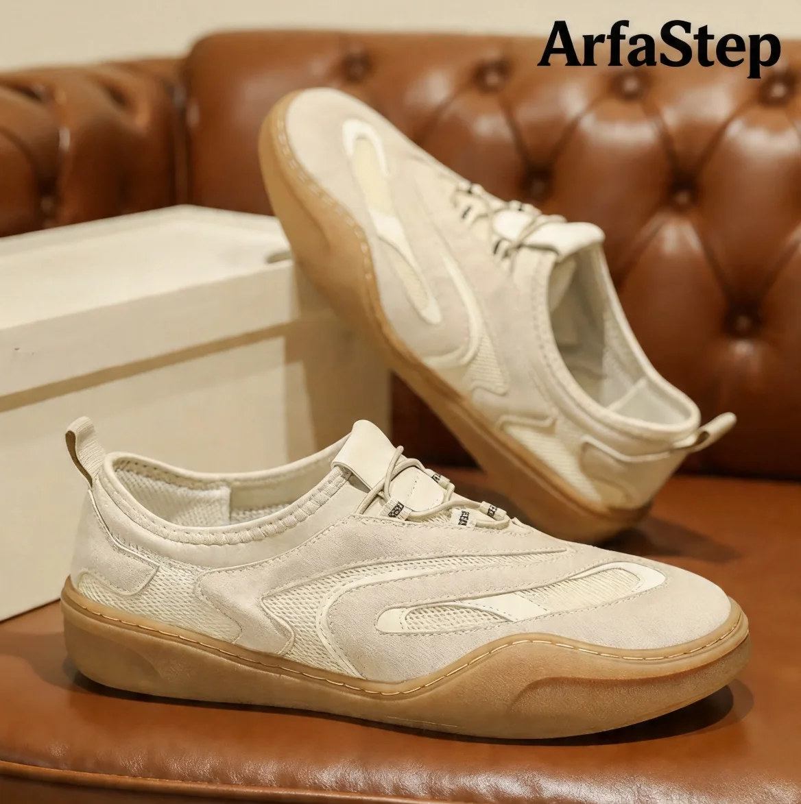 

Мужские спортивные кроссовки для ходьбы на открытом воздухе, мягкие повседневные кеды, модные дизайнерские водонепроницаемые мужские теннисные кроссовки