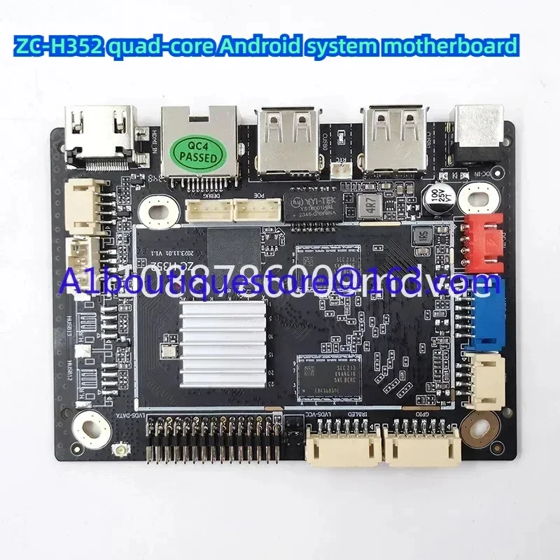 Carte mère du système Android quad-core ZC-H352, serveur AI, sécurité, médical, finance, carte mère de contrôle industrielle