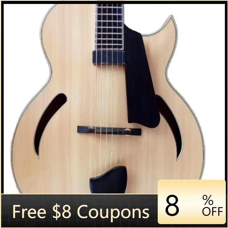 

STLF Yunzhi Single Cutaway Maple Handmade Jazz Guitar Customizable Maple Jazz Acoustic Electric Guitar Instruments Musical