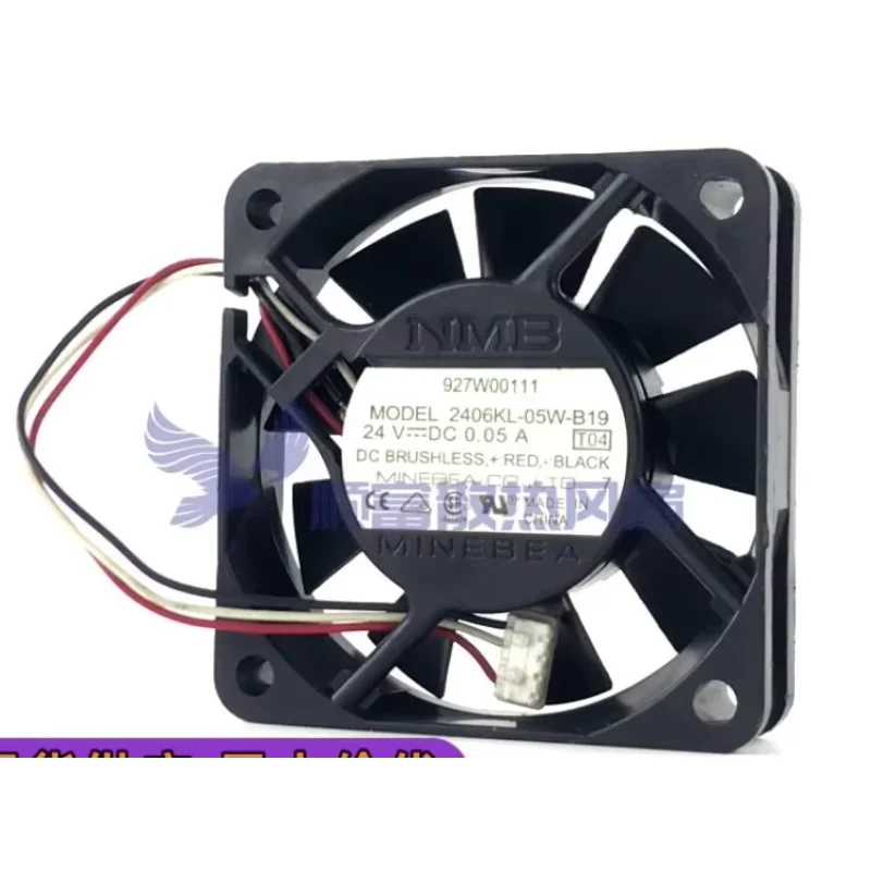 

NMB 2406KL-05W-B19 T04 DC 24V 0.05A 60x60x15mm 3-Wire Server Cooling Fan