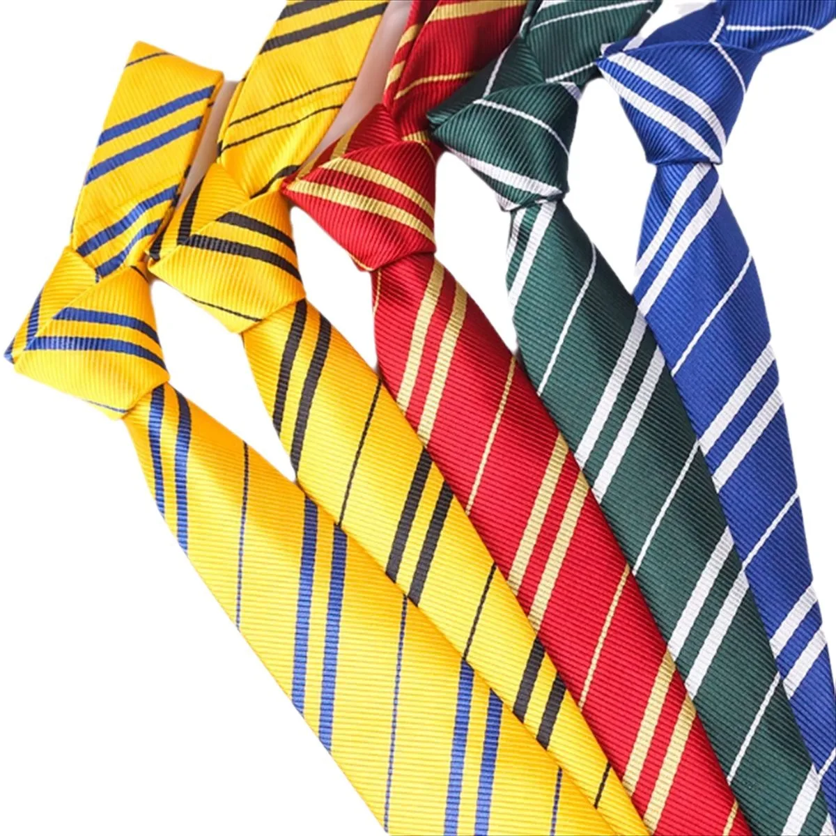 Gestreepte stijl stropdas Magic Academy stropdas voor cosplay Halloween Party kostuum Unisex verstelbaar feestcadeau