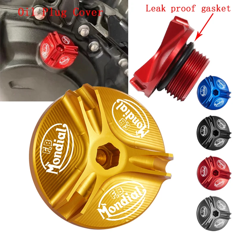 Para FB Mondial pista plana HPS 125 300 Hipster Imola SMT SMX 125 motocicleta CNC cubierta de llenado de aceite de motor accesorios de protección
