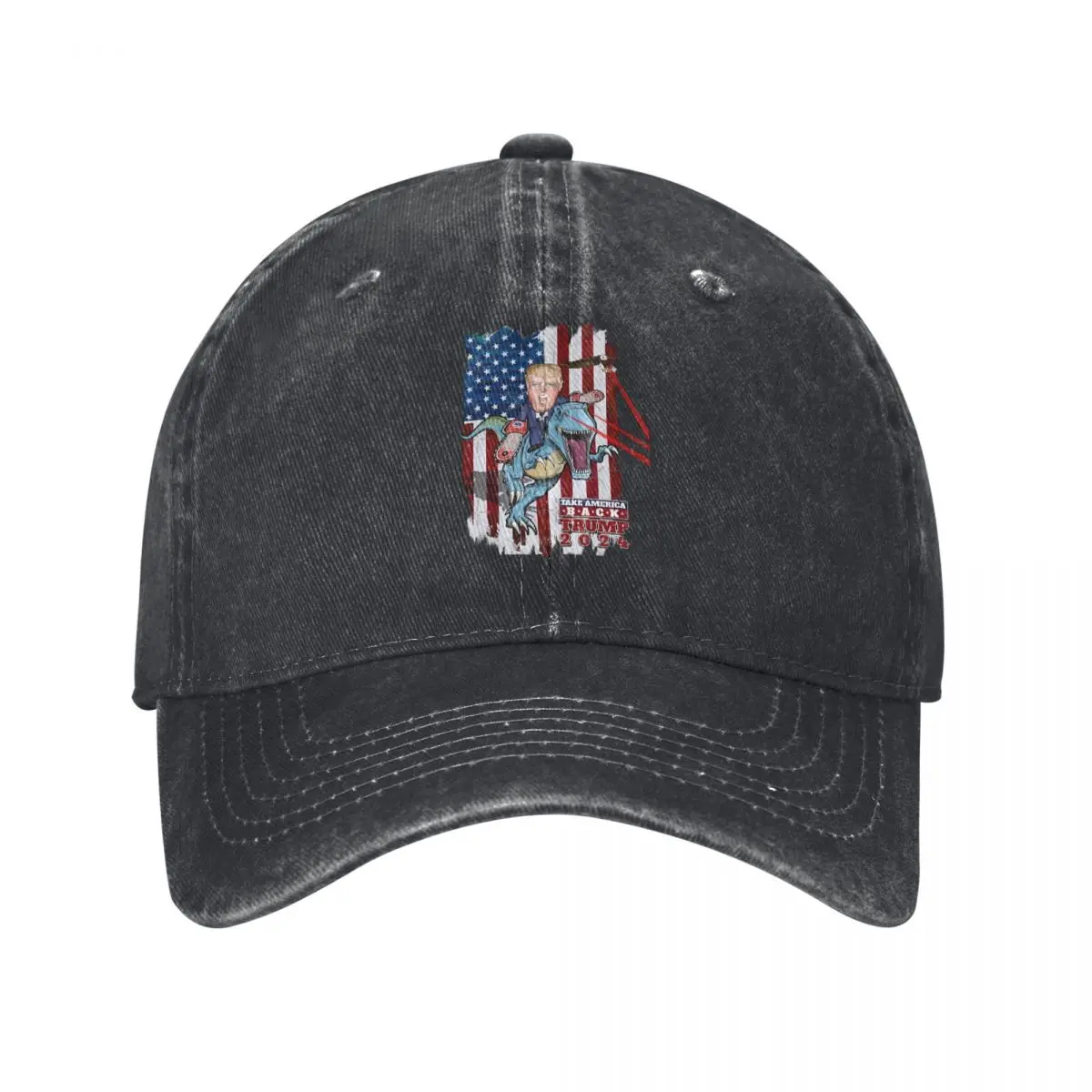 Summer Cap Sun Visor Trump 2024 Ride Dinosaurs 2024 Take America Back  Caps Cartoon Trump Cowboy Hat Peake Hats official-website