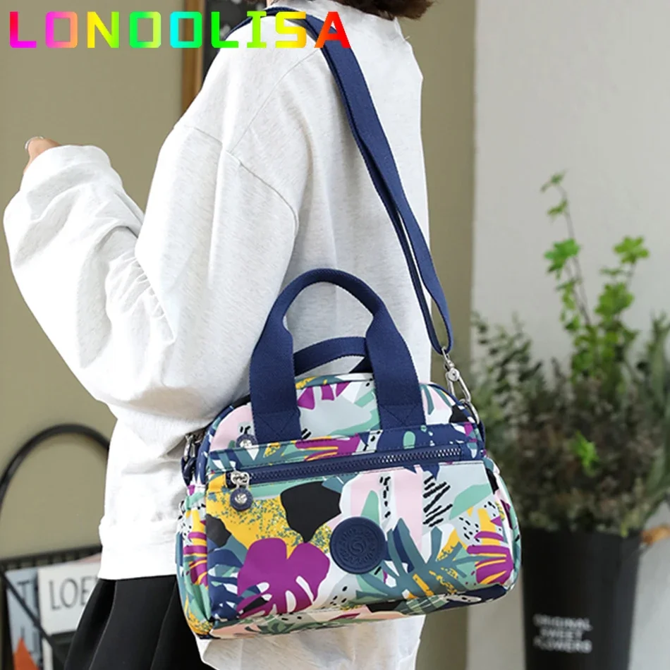 10 Styles Women Nylon Handbag Pocket Shoulder Bag Travel Messenger Crossbody Satchel Printed Female Lightweight Portable Sac