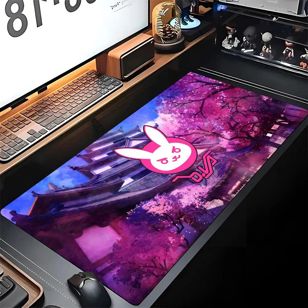 

Overwatch Dva Anime Girl Mouse Pad Gaming Locking Edge Big Computer Gamer Large Office Rubber Art Mousepad Laptop Desk Mat