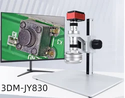 3D microscope, 3D stereoscopic video electron microscope, connected to display screen, 4K hd image quality microscope