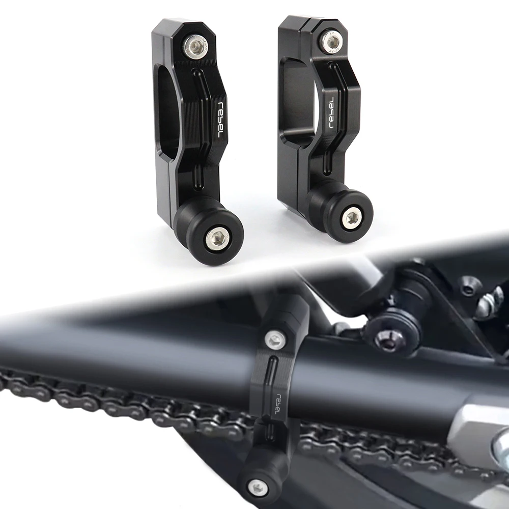 For Honda Rebel 300 Rebel 500 2017-2026 SCL500 2024-2026 Swing Arm Bobbin Stand Screws Adapter Motorcycle Swingarm Spool Sliders
