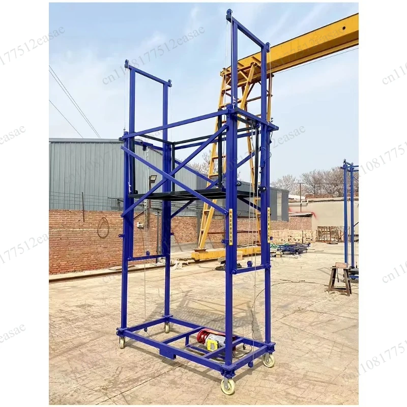 Portable Electric Lifting Scaffold Platform, Mobile Remote Controlled Automatic Lift Platform for Indoor & Outdoor Decoration