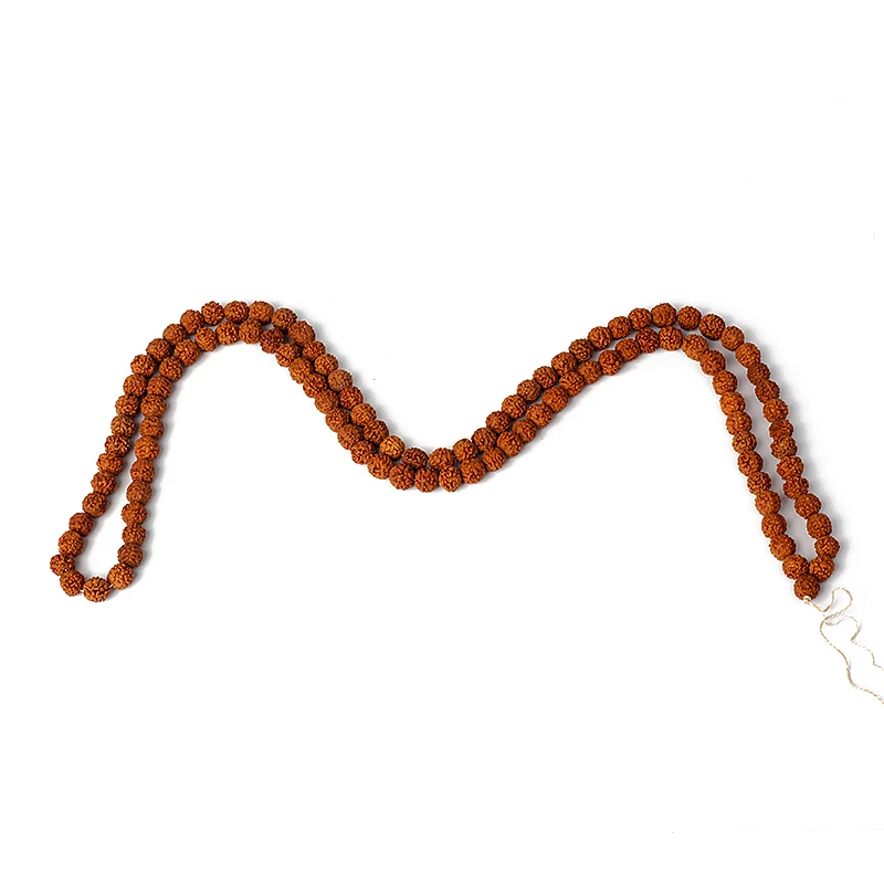 108 Mala Rudraksha Beads Meditation Jewelry Buddhist Prayer Yoga Bracelet 6-14mm for Inner Peace DIY Jewelry Making Accessories view 5