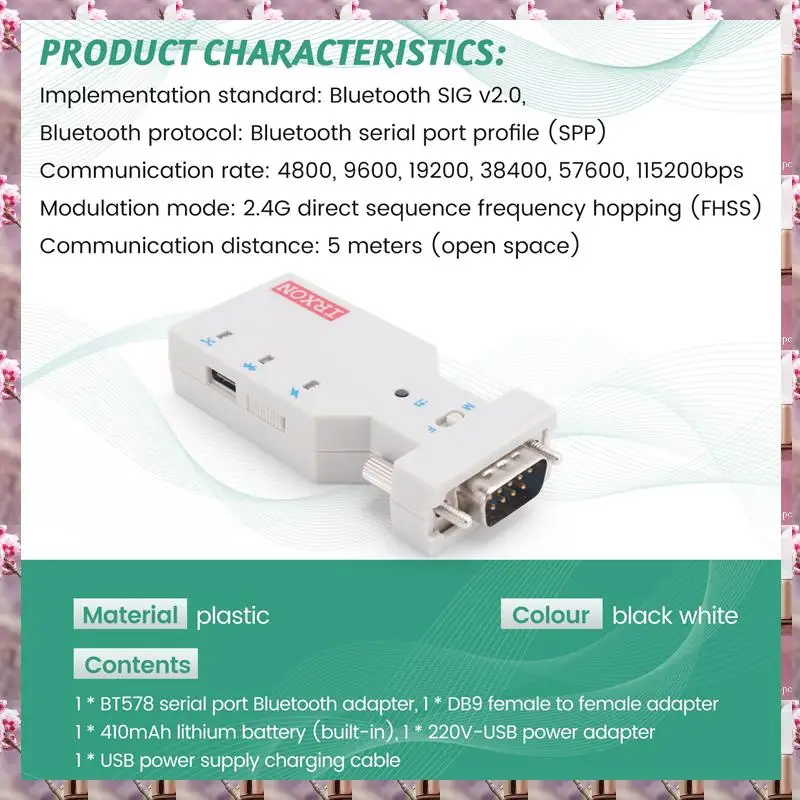 Porta seriale 2025 Modulo Bluetooth wireless Linea RJ45 a RS232 Porta seriale Linea console Bluetooth, porta seriale Bluetooth wireless