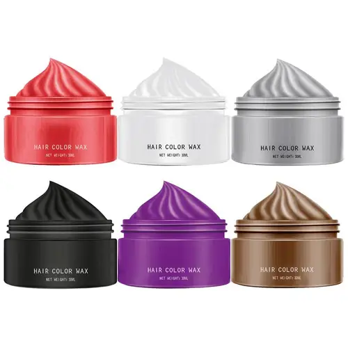 Imagen 1 del producto Pomada de estilismo para teñir el cabello temporal, 1 Uds., suave, DIY, cobertura blanca, arcilla nutritiva para el cabello, pasta fuerte, crema para teñir el cabello