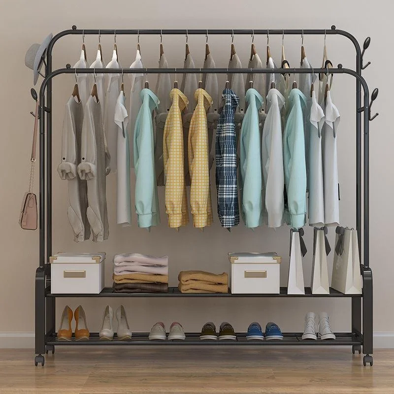 

Indoor Floor-Mounted Simple Clothes Drying Rack Student Dormitory Bedroom Home Use Clothesline Stand Easy-To-Use Storage Orga...