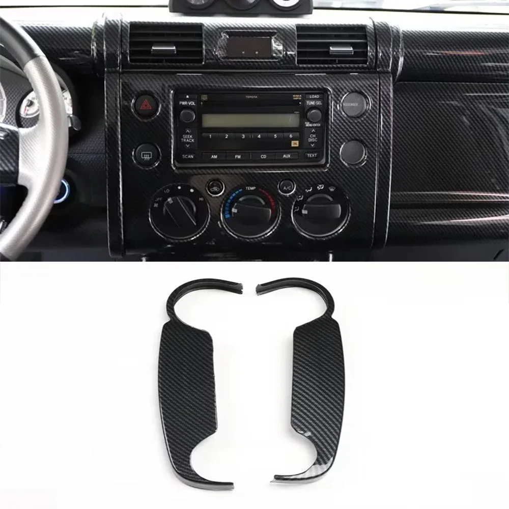 

Car Dashboard GPS Navigation Panel Side Strips ABS Stickers For Toyota FJ Cruiser Interior Accessories