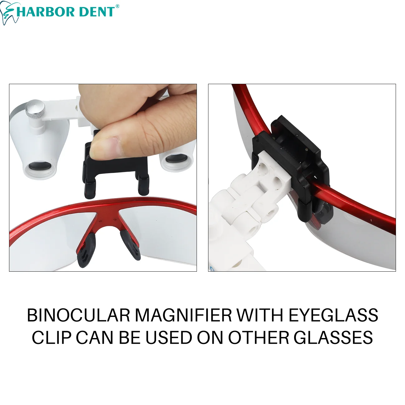 Binocular Dental Loupes 2.5X 3.5X Clip Magnifying Glass Eyeglasses Adjustable Binocular Magnifier For Dentistry Surgical