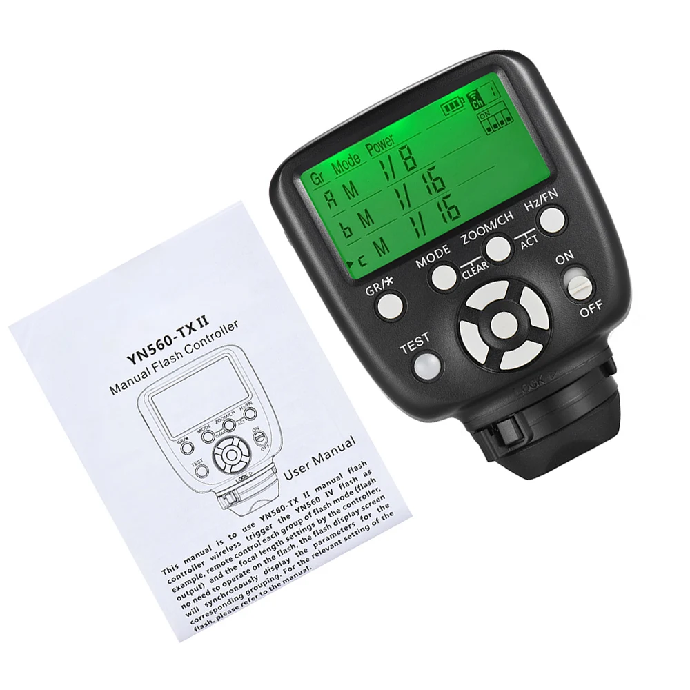 Ro II مشغل فلاش يدوي ، وحدة تحكم عن بعد ، جهاز إرسال LCD لكانون ، كاميرا نيكون DSLR