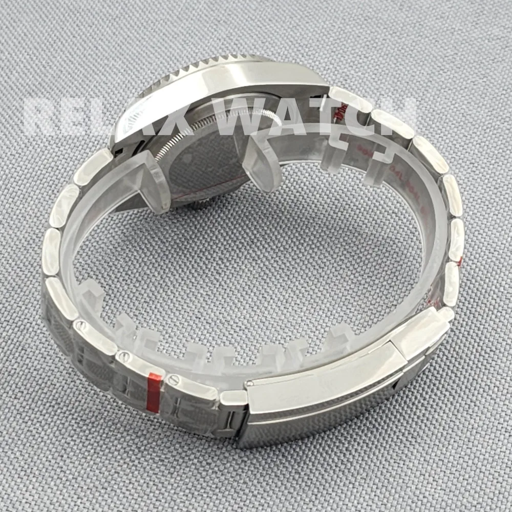 Часы из нержавеющей стали с сапфировым стеклом, 40 мм