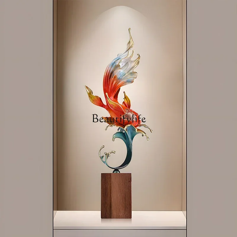 88.Ornaments, living room entrance vertical height, high-end decorations, opening housewarming gifts