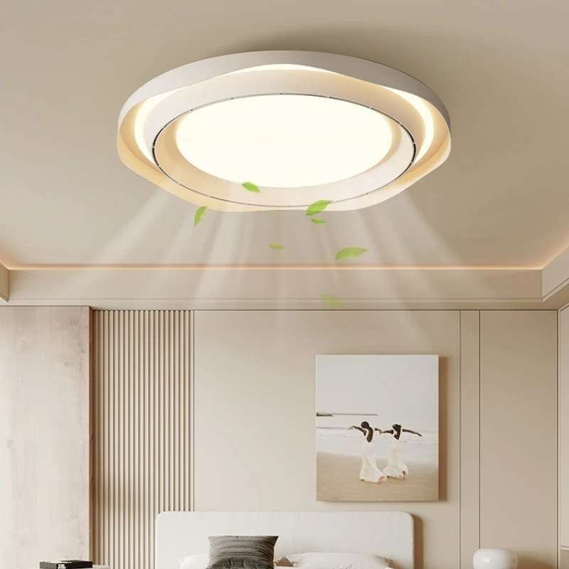 

Modern Minimalist LED Ceiling Chandelier Lamp Fan Round Walnut Pendant Light Home Decoration Bedroom Dinning Living Room Bedroom