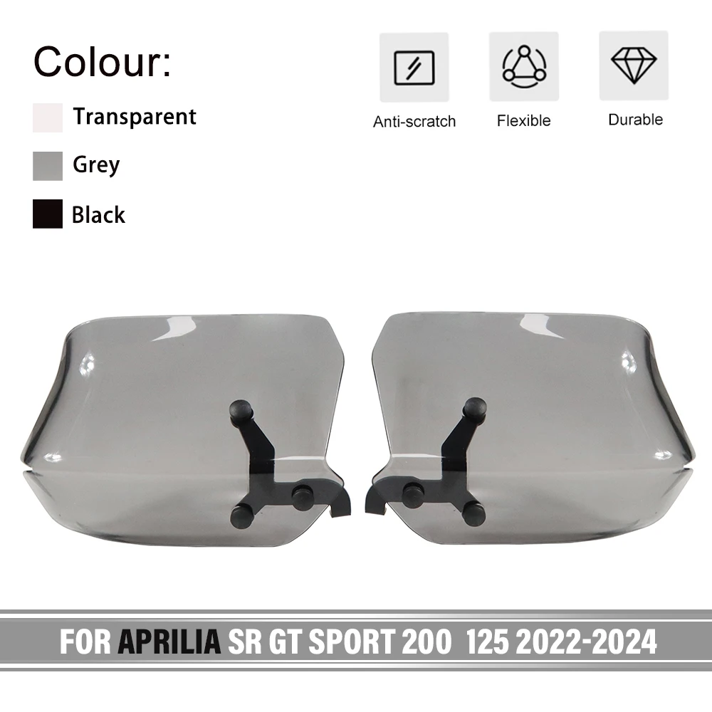 

FOR APRILIA SR GT SPORT 200 125 2022-2024 125 2024 Motorcycle Handguards Shield Hand Guard Protector Windshield 200 2022-2024